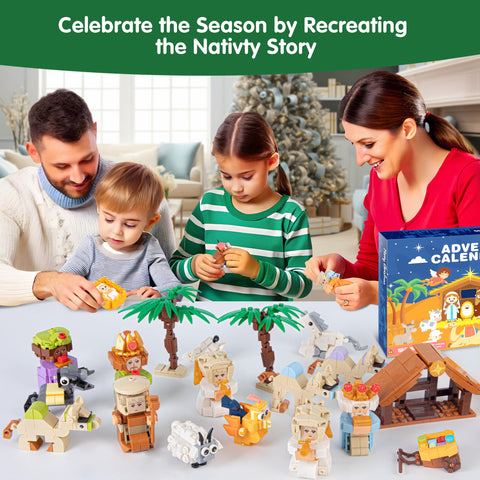 EPUMP assembled animals and figures demonstrating complete scene play benefit