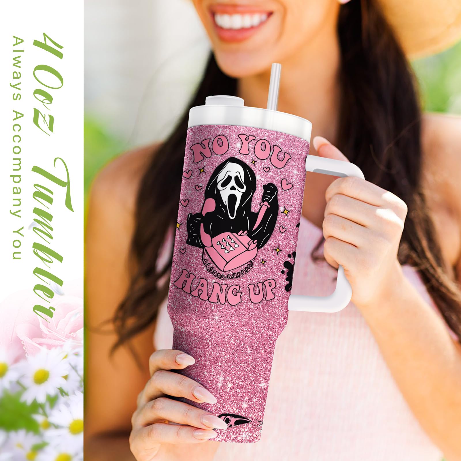 Equoza tumbler in Halloween party scene adding festive style and conversation starter