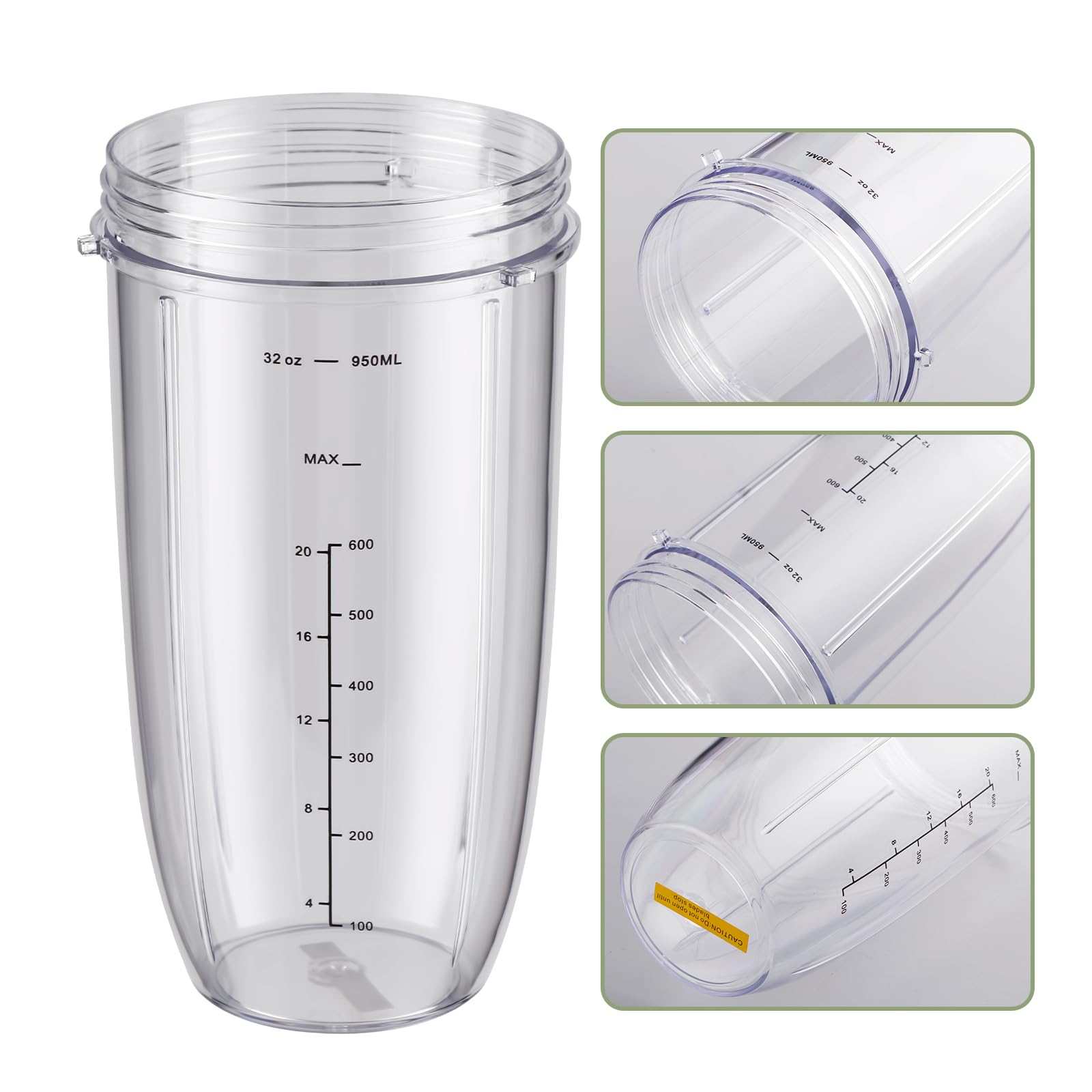 Equust cup held in hand to show true 32oz scale and travel convenience