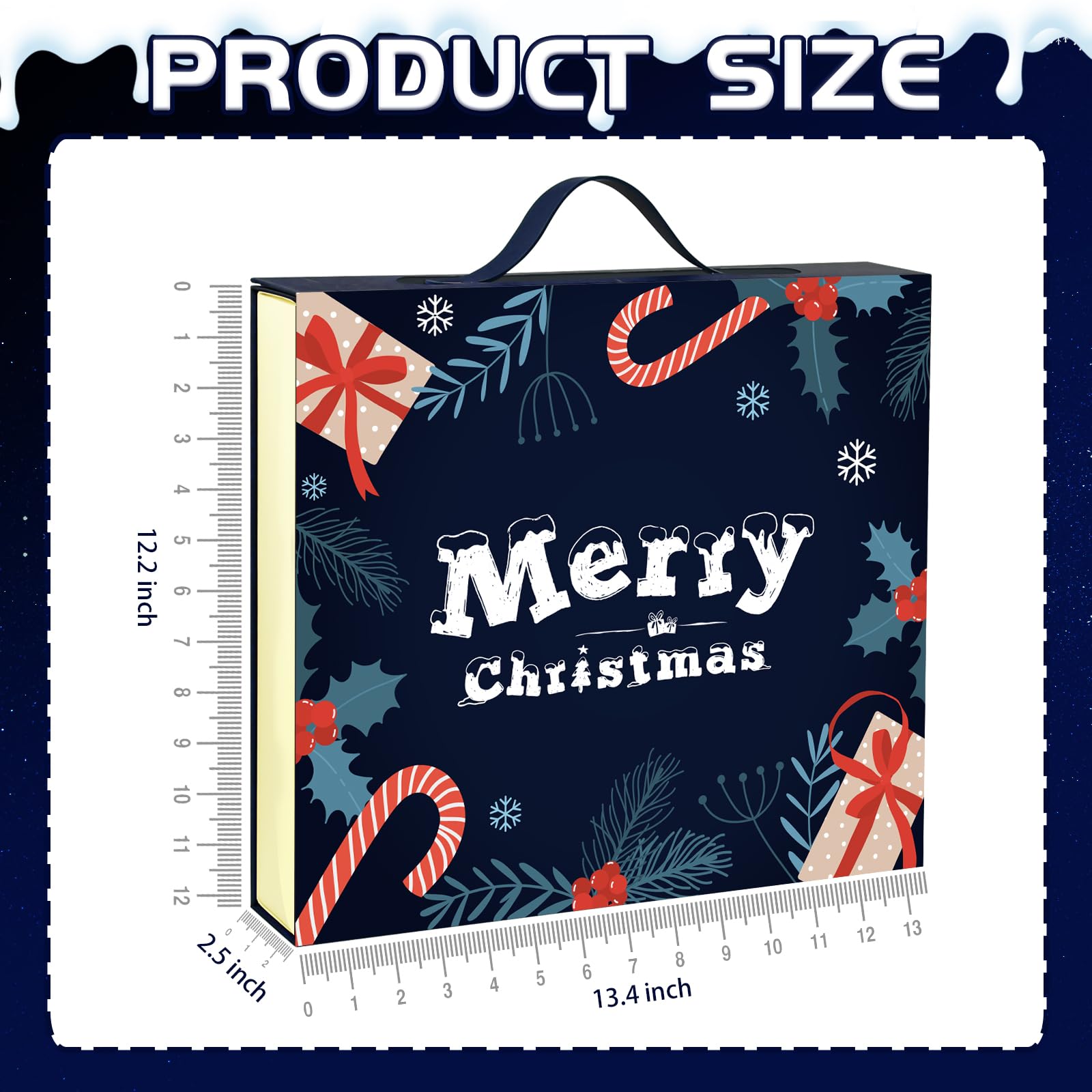 ERTIUANIO varied box sizes laid out to plan which gifts fit each day