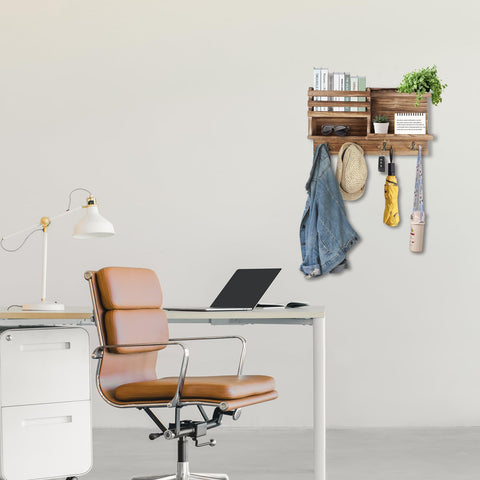 Eryvik lifestyle entryway display illustrating rustic decor and clutter-reducing benefit