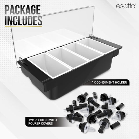 Esatto close-up of four 1-pint inserts highlighting easy cleaning and refill benefit
