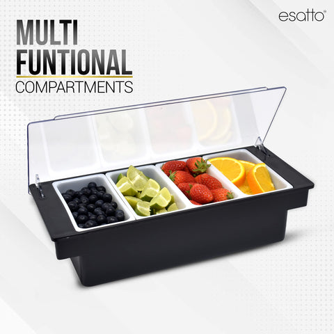 Esatto caddy in use on busy bar demonstrating quick access and service speed benefit