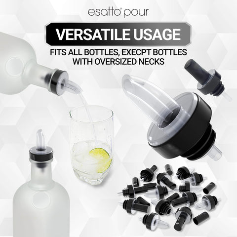 Esatto open lid revealing chilled inserts and garnish visibility benefit