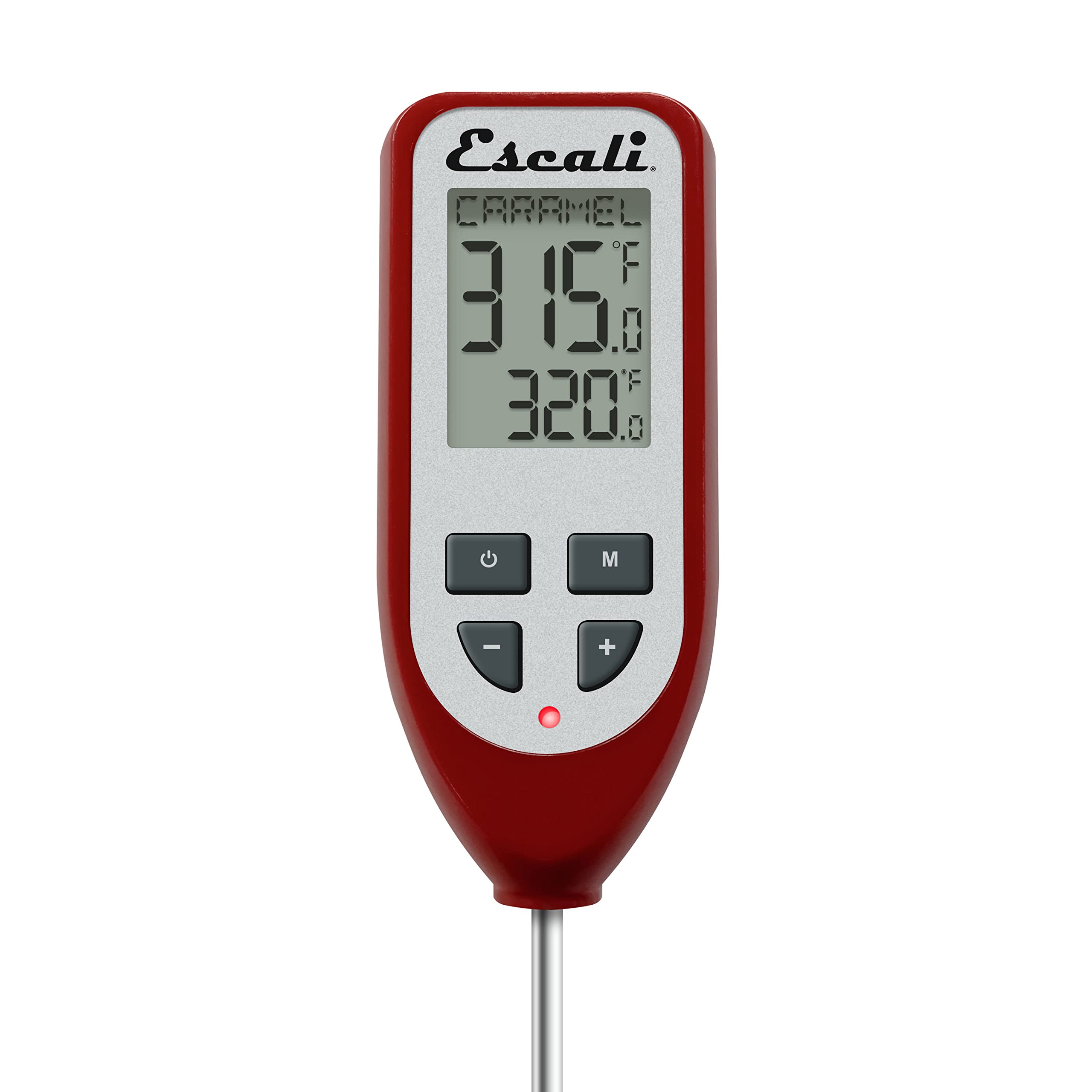 Escali DHC1 stainless-steel 8.27-inch probe close-up for quick, accurate temperature response