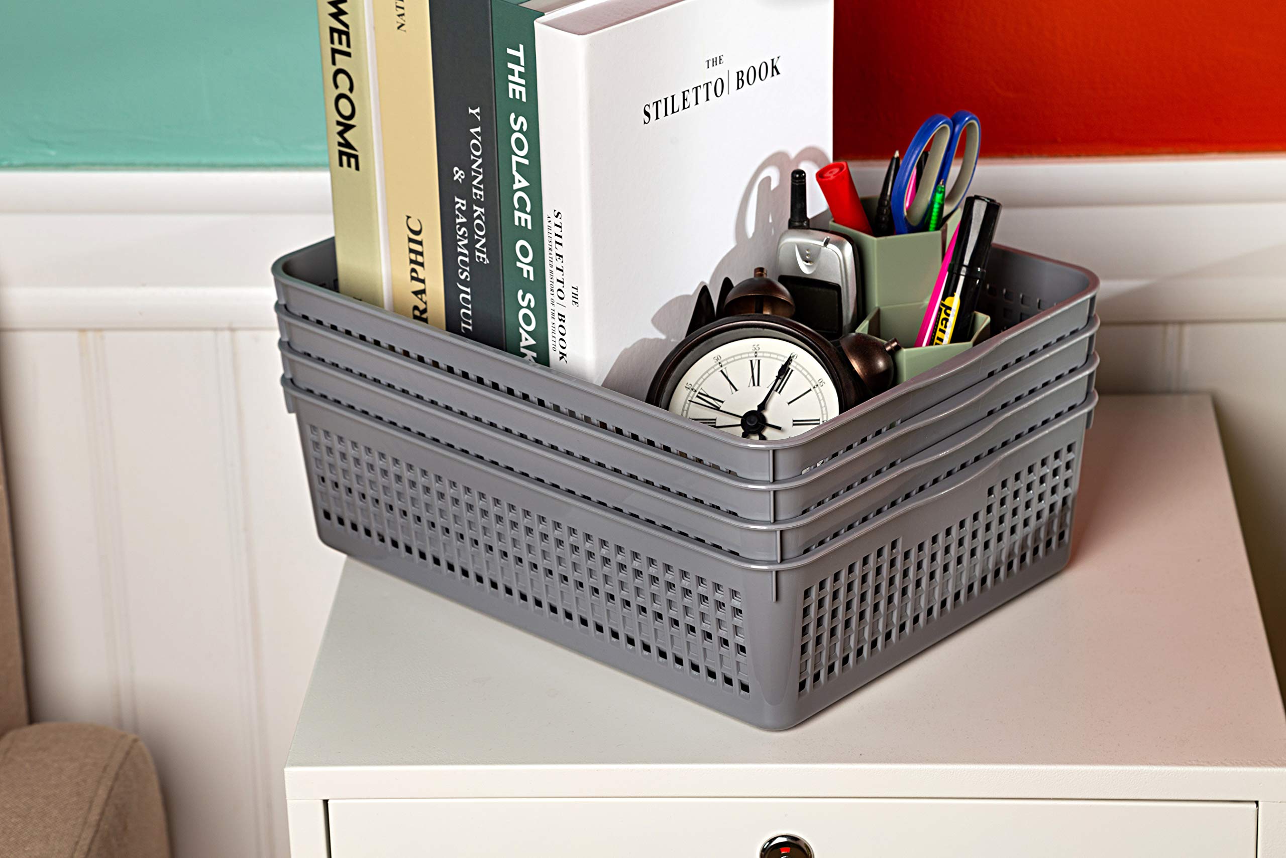 Eslite basket holding medicines and toiletries for easy access