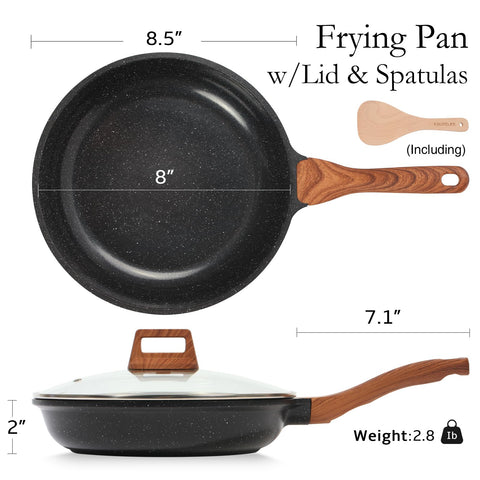 ESLITE LIFE close-up of ceramic coating highlighting smooth nonstick surface and easy clean
