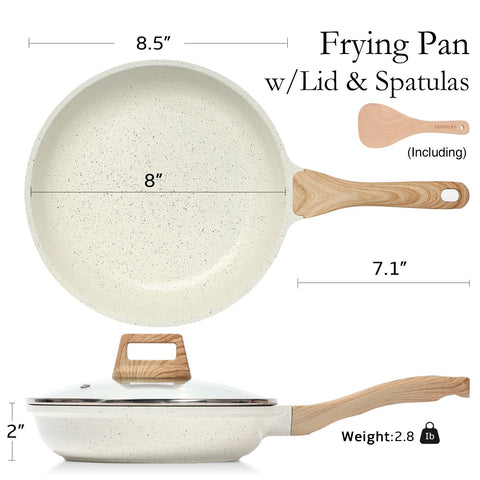 ESLITE LIFE pan with lid fitted, displaying covered-cooking convenience and heat retention