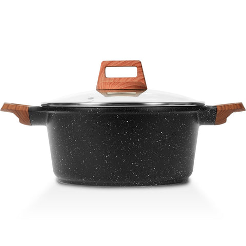 ESLITE LIFE stock pot staged on kitchen counter in lifestyle scene for everyday cooking benefit