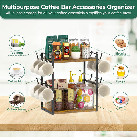 EsLuker.ly hooks holding various mugs for easy-access benefit
