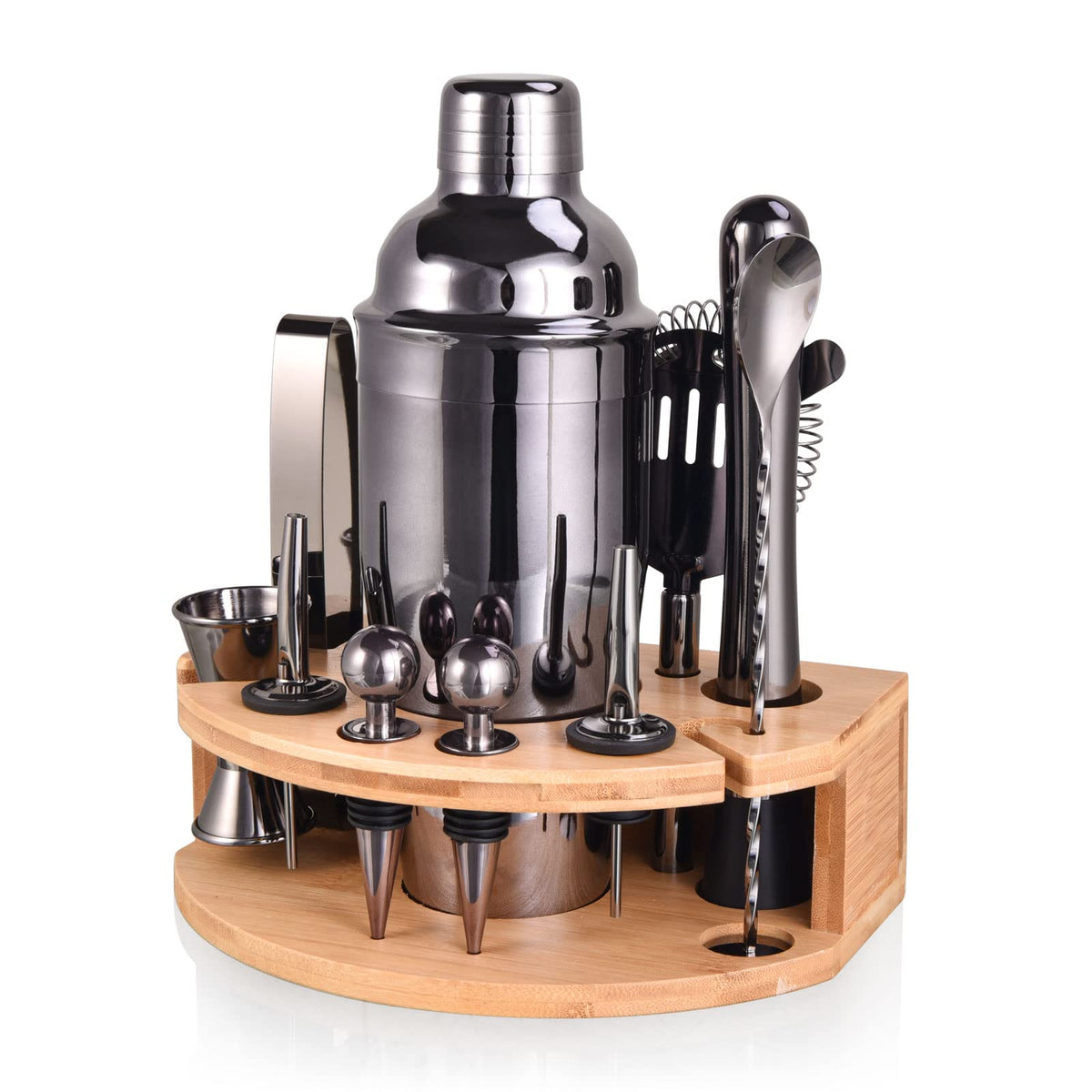 Esmula front view of 25oz shaker showing sleek finish and professional look