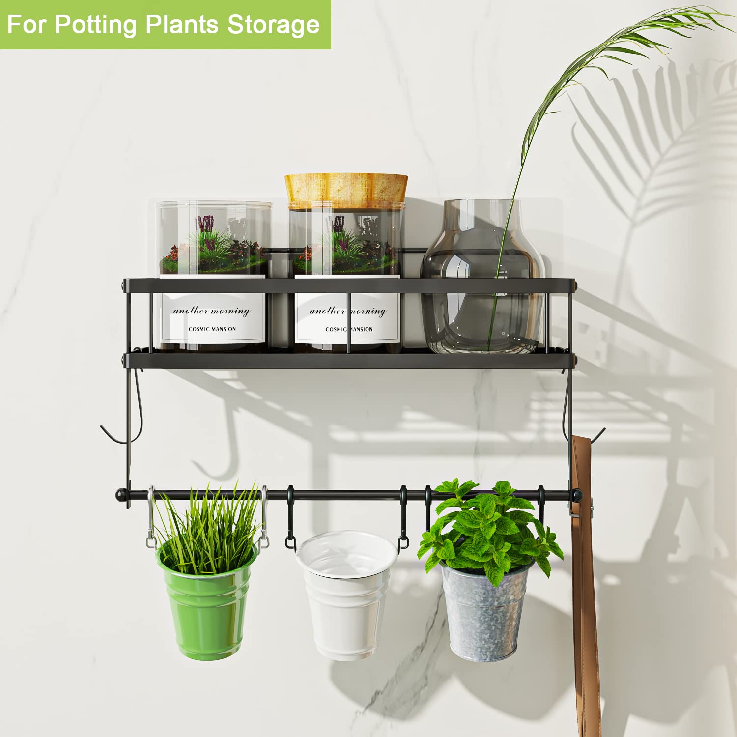 ESOW in a pantry setting holding towels and soaps — organized small-space storage