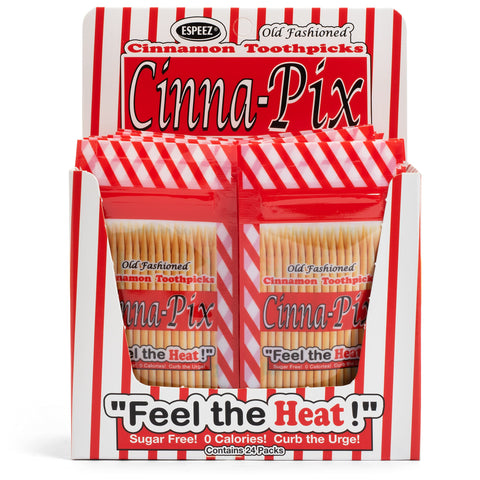 Espeez front packaging showing bold Cinna-Pix design and portable packs for convenience