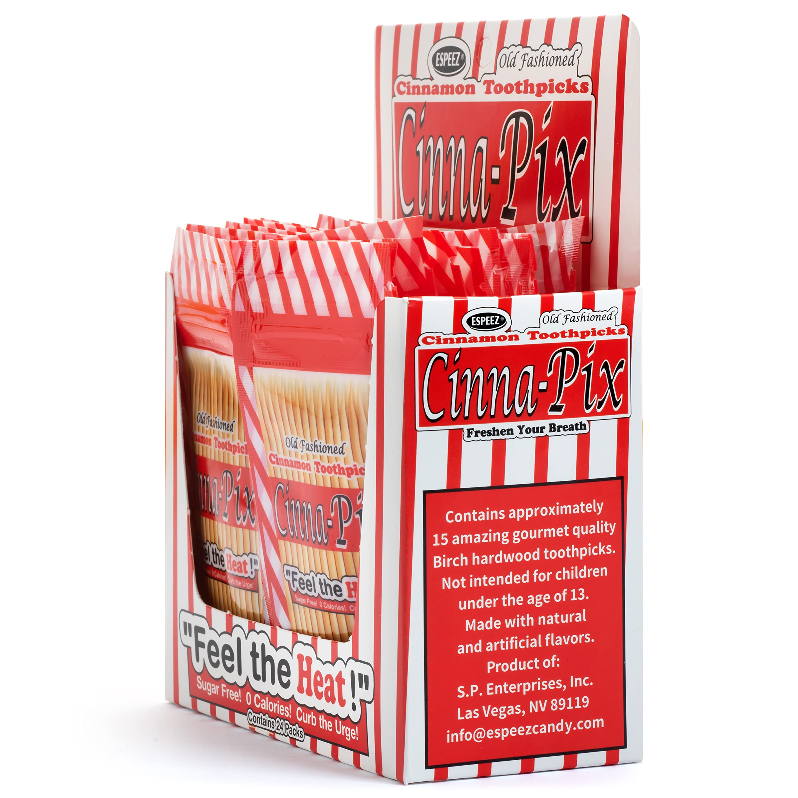 Espeez toothpick held in hand showing size and quick on-the-go flavor option