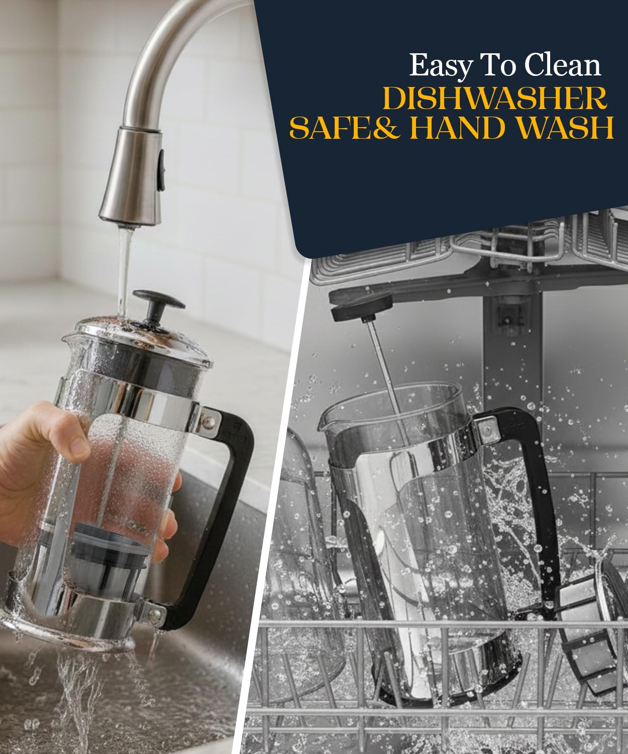 ESPRO P5 polished handle and frame detail showing sturdy build benefit: comfortable grip