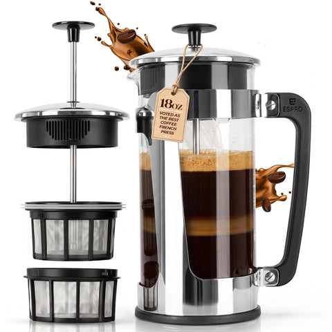 ESPRO P5 front view showing polished stainless steel and elegant design benefit: durable style