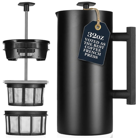 ESPRO P6 front view in matte black showing durable design and insulated benefit
