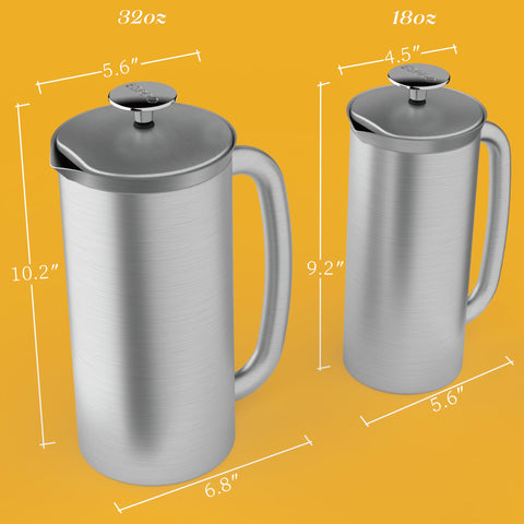 ESPRO P7 close-up of double micro-filter assembly showing grit-free brewing benefit