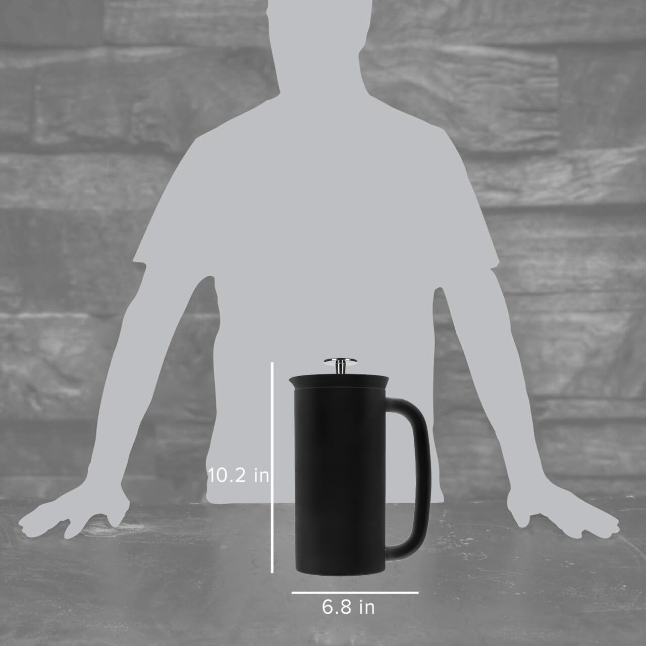 ESPRO P7 closeup of double microfilter assembly, ensures grit‑free coffee benefit