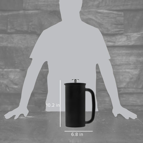 ESPRO P7 closeup of double microfilter assembly, ensures grit‑free coffee benefit