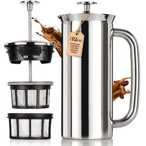 ESPRO P7 front view showing polished stainless steel and sleek design benefit: durable aesthetic