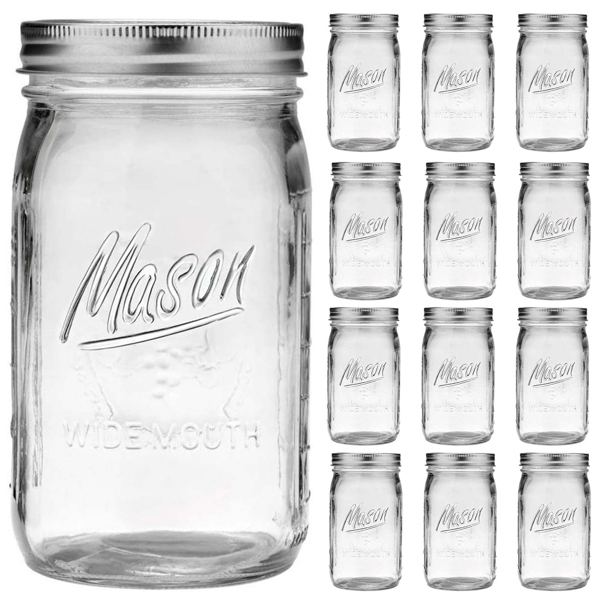Esrentle front view of 12-pack 32oz jars showing packaging and quantity benefit