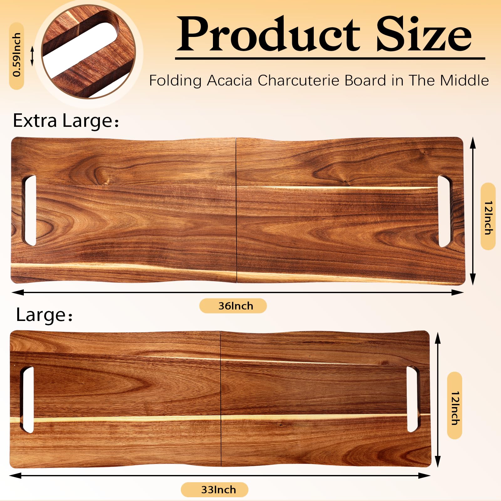 Essenya foldable board folded with handle highlighting compact storage and portability benefit
