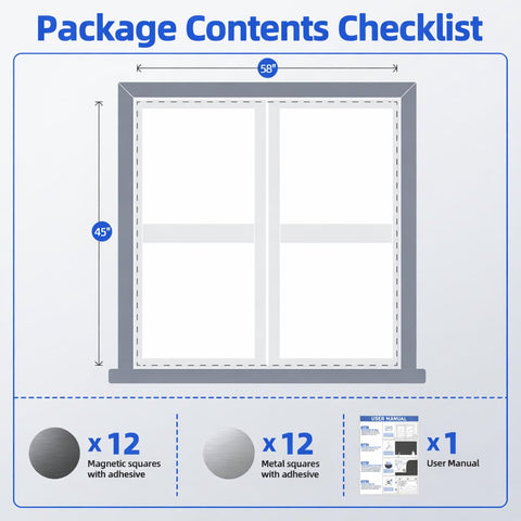 Esteh package and contents showing panel and magnetic hardware included