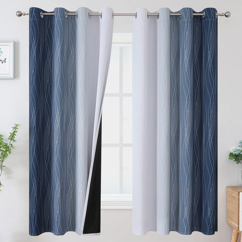 Estelar Textiler front panel display showing ombre navy to grey benefit: modern style