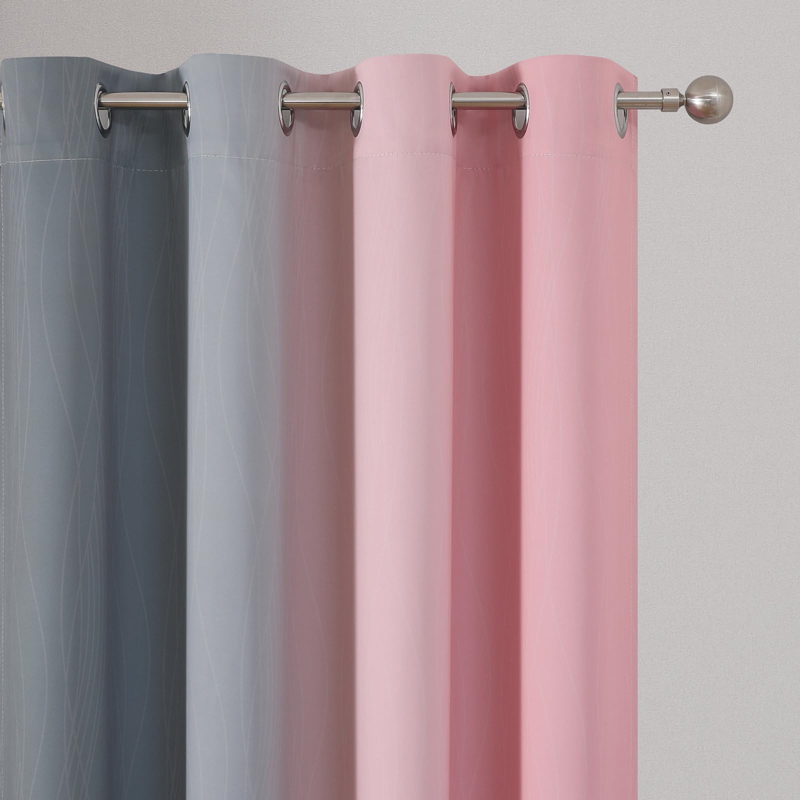 Estelar Textiler curtains hanging in living room to show light blocking and room style benefit