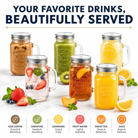 Estilo filled smoothie in jar showing serving presentation benefit