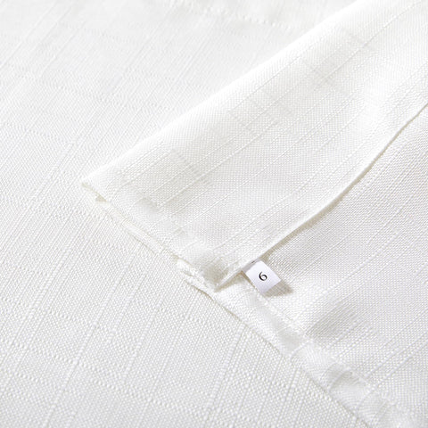 Estmy rod pocket and top hem detail for easy hanging and neat finish