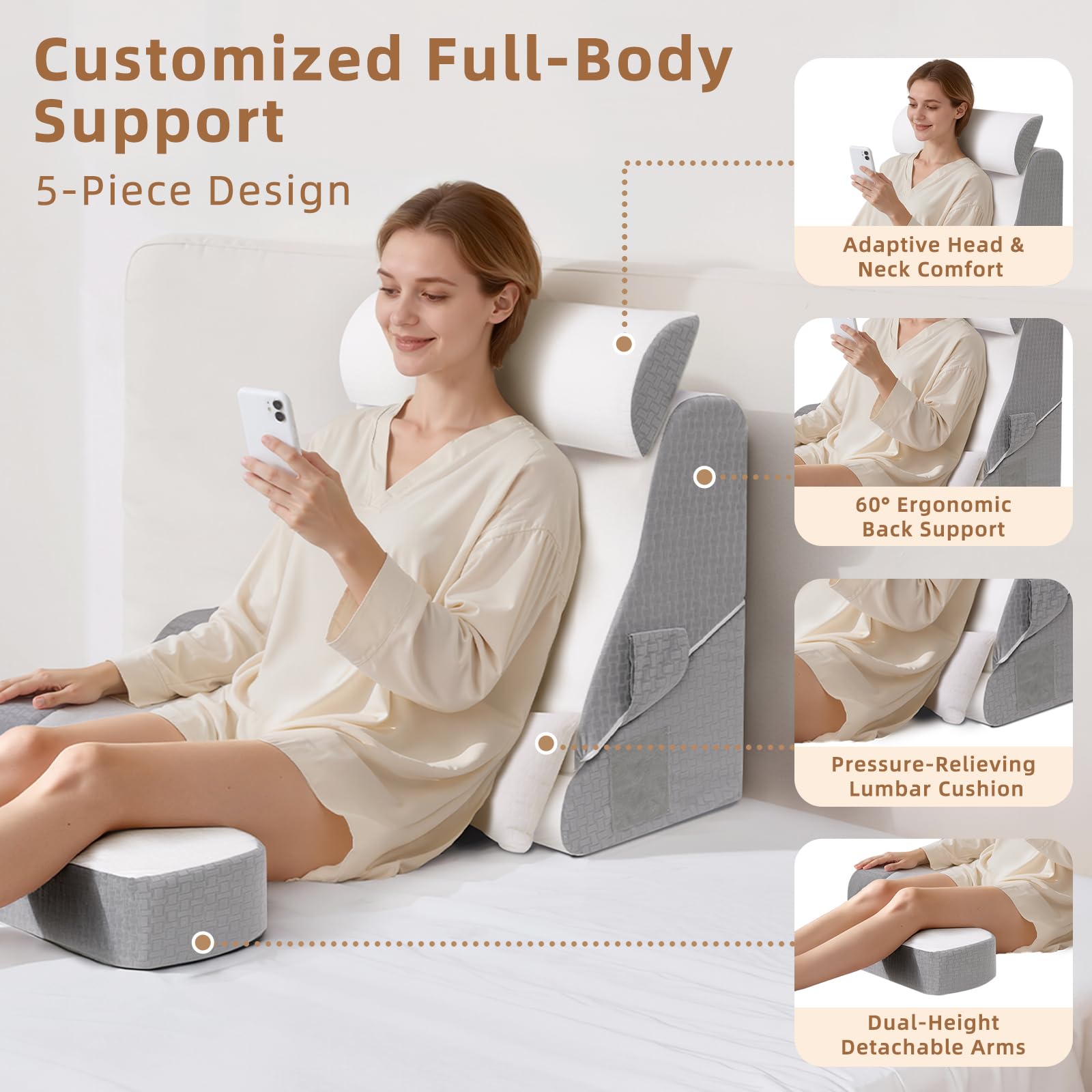 ESUERDO lumbar cushion detail demonstrating lower-back support