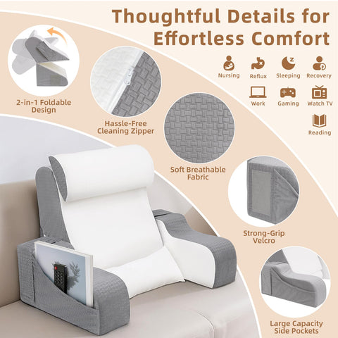 ESUERDO zippered cover unzipped for easy removal and cleaning