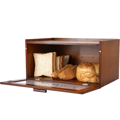 ETMI bread box close-up of wave acrylic door for stylish visibility