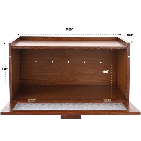 ETMI bread box stacked showing stable non-slip feet and space-saving