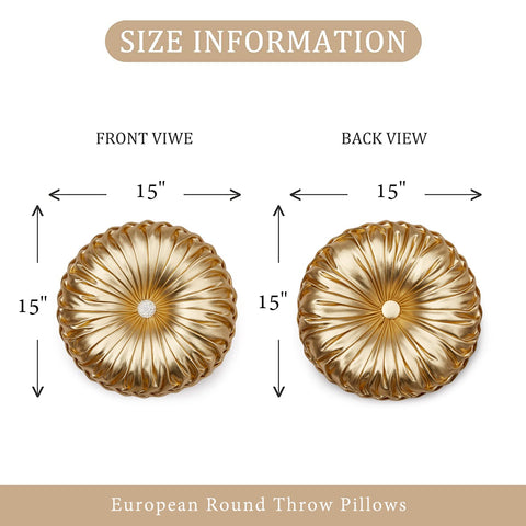 EUCIOR pillow styled on living room sofa adding metallic accent and elegance