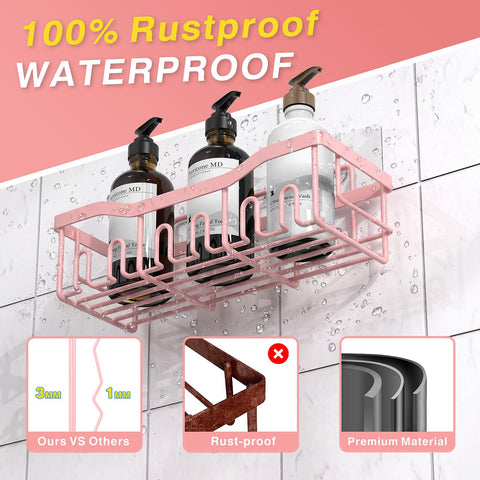 EUDELE transparent adhesive pad close-up showing strong hold and no-drill benefit