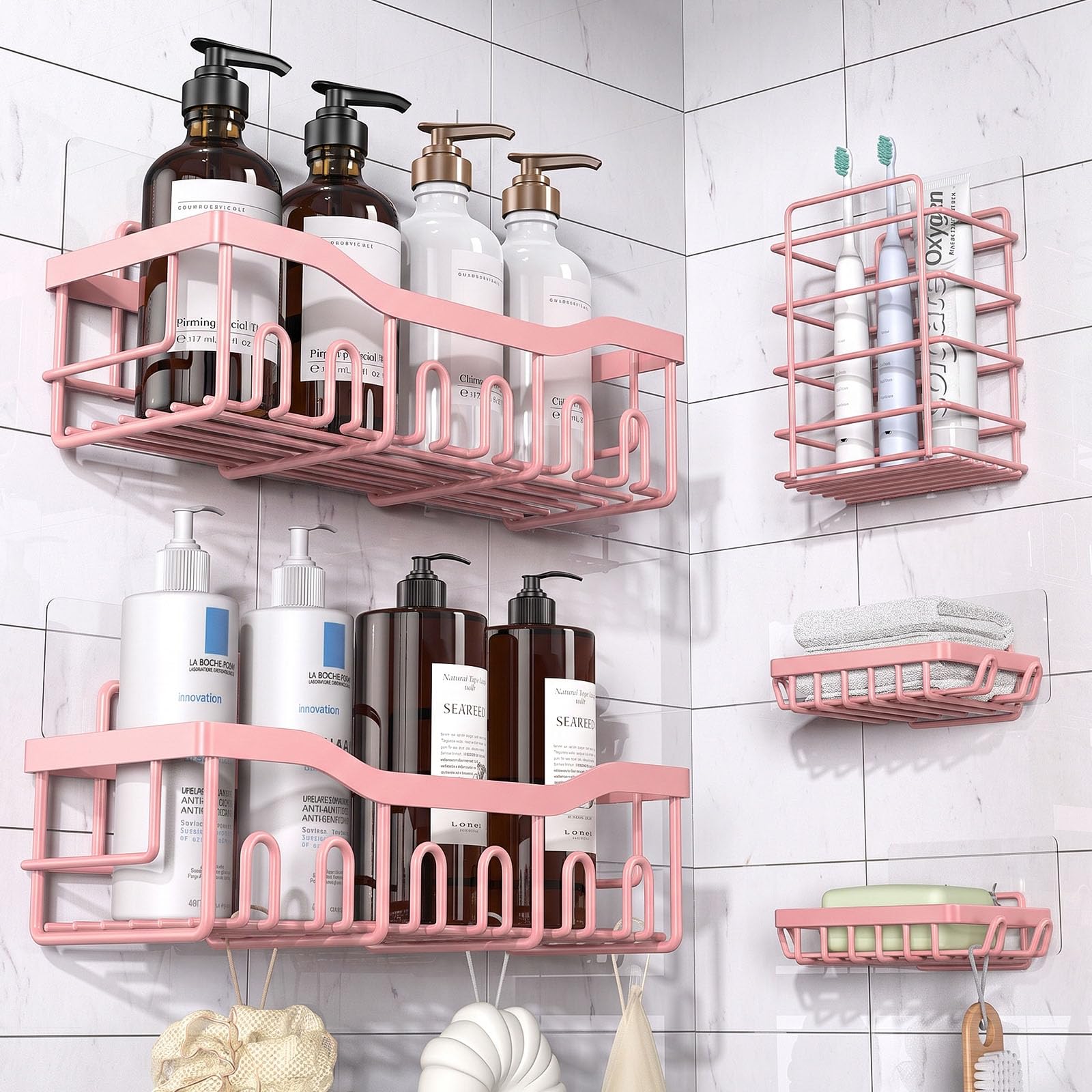 EUDELE front view of full 5-pack set showing roomy organizer and clean design benefit