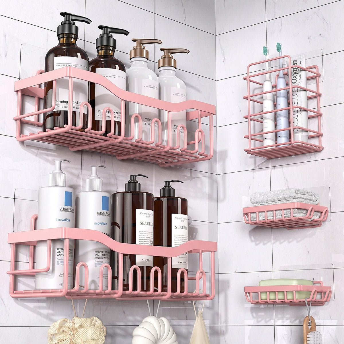 EUDELE front view of full 5-pack set showing roomy organizer and clean design benefit