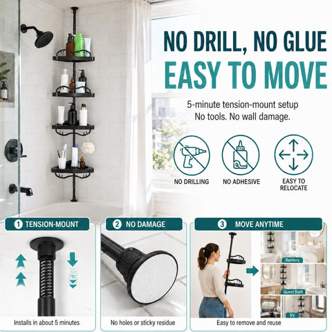 EUIJOIP next to tub faucet showing scale and fit for bathroom spaces