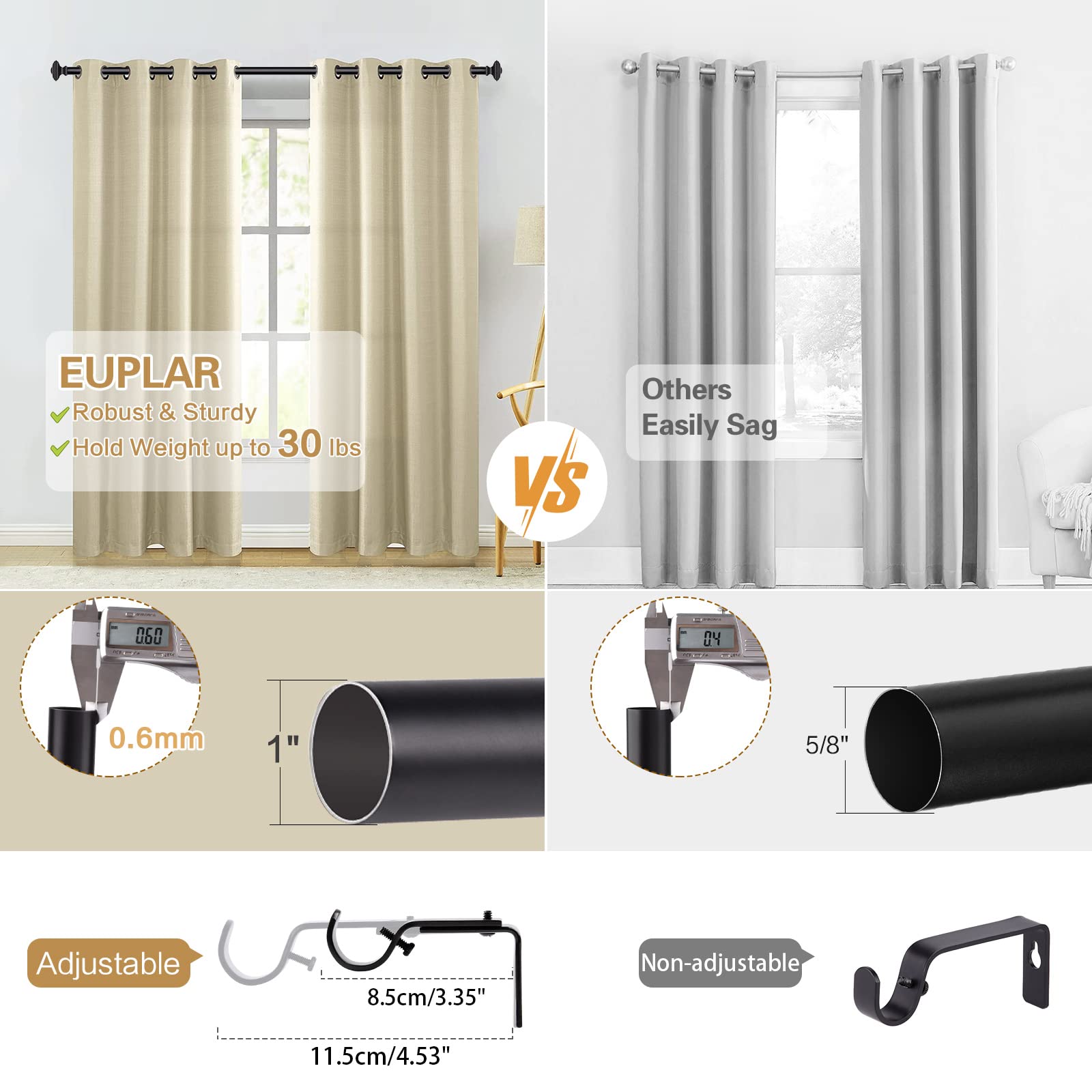 Euplar installed on a wide living room window providing a clean look