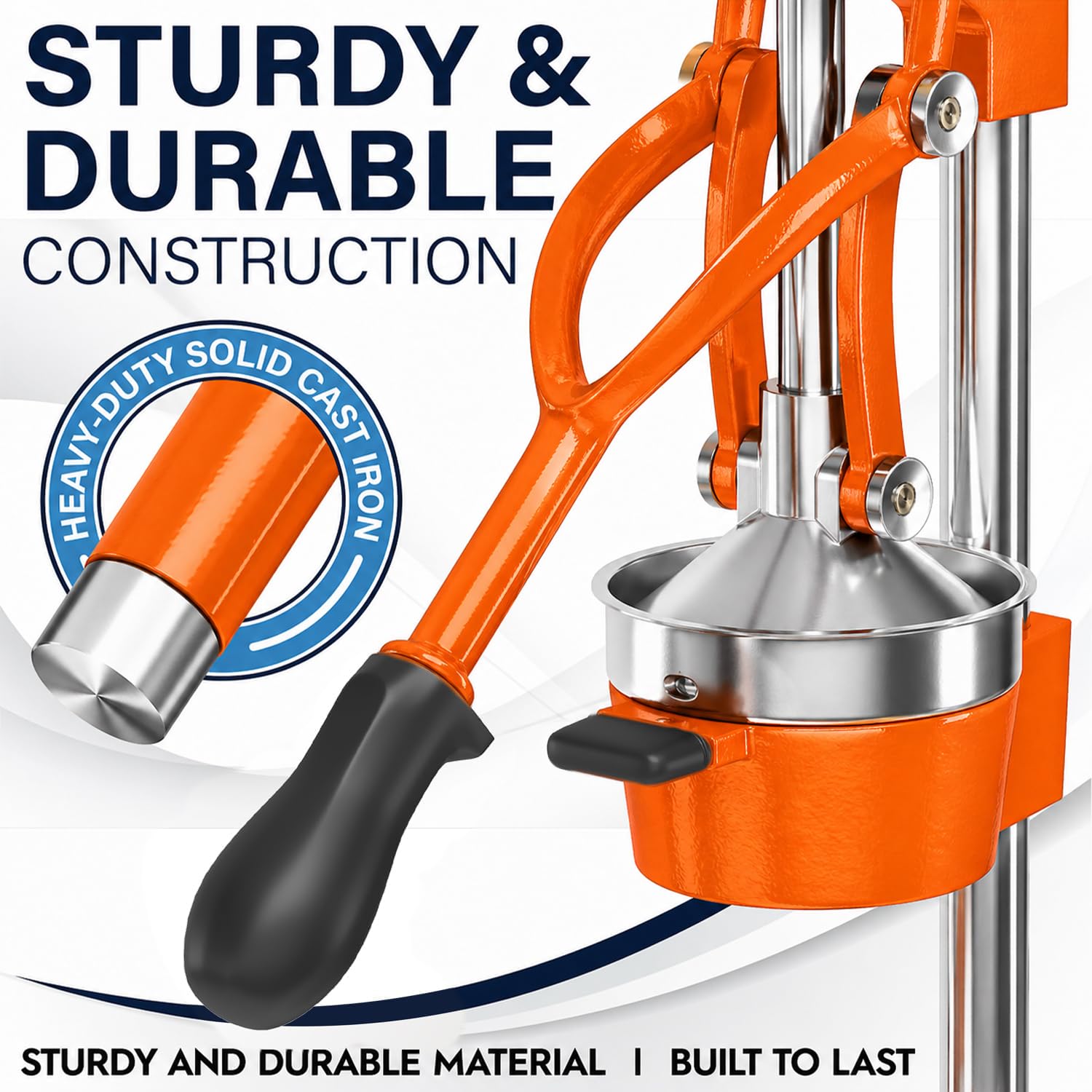 Eurolux cast iron frame close-up demonstrating durable construction and longevity