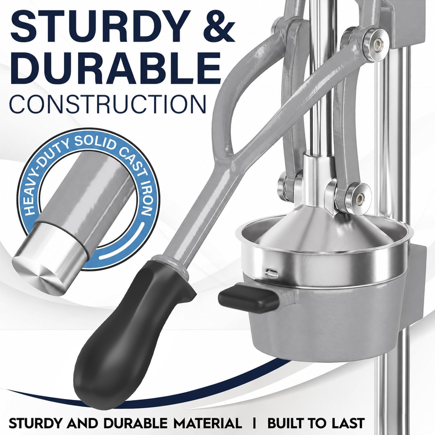 Eurolux lever and handle detail highlighting ergonomic grip for less effort
