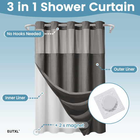 EUTXL liner snap detail showing snap-on liner convenience and quick replacement