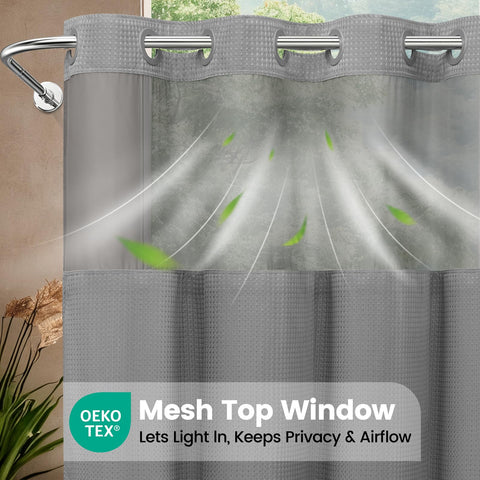 EUTXL weighted hem with corner magnet keeping curtain stable and secure
