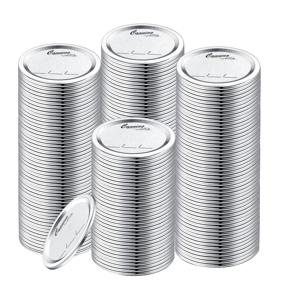 EvaHab front pack of 200 regular lids showing quantity and fit benefits