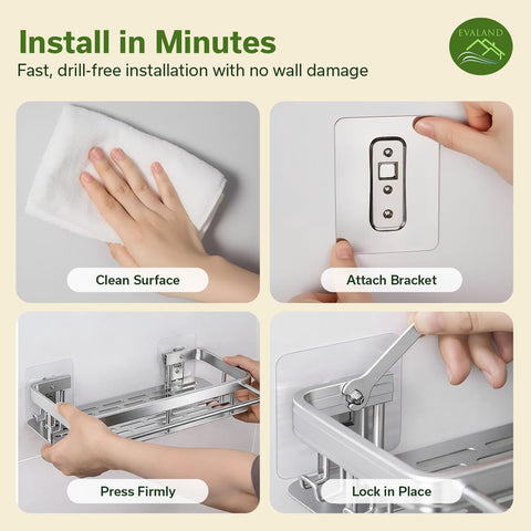 EVALAND towel rod with towel showing added convenience and accessibility