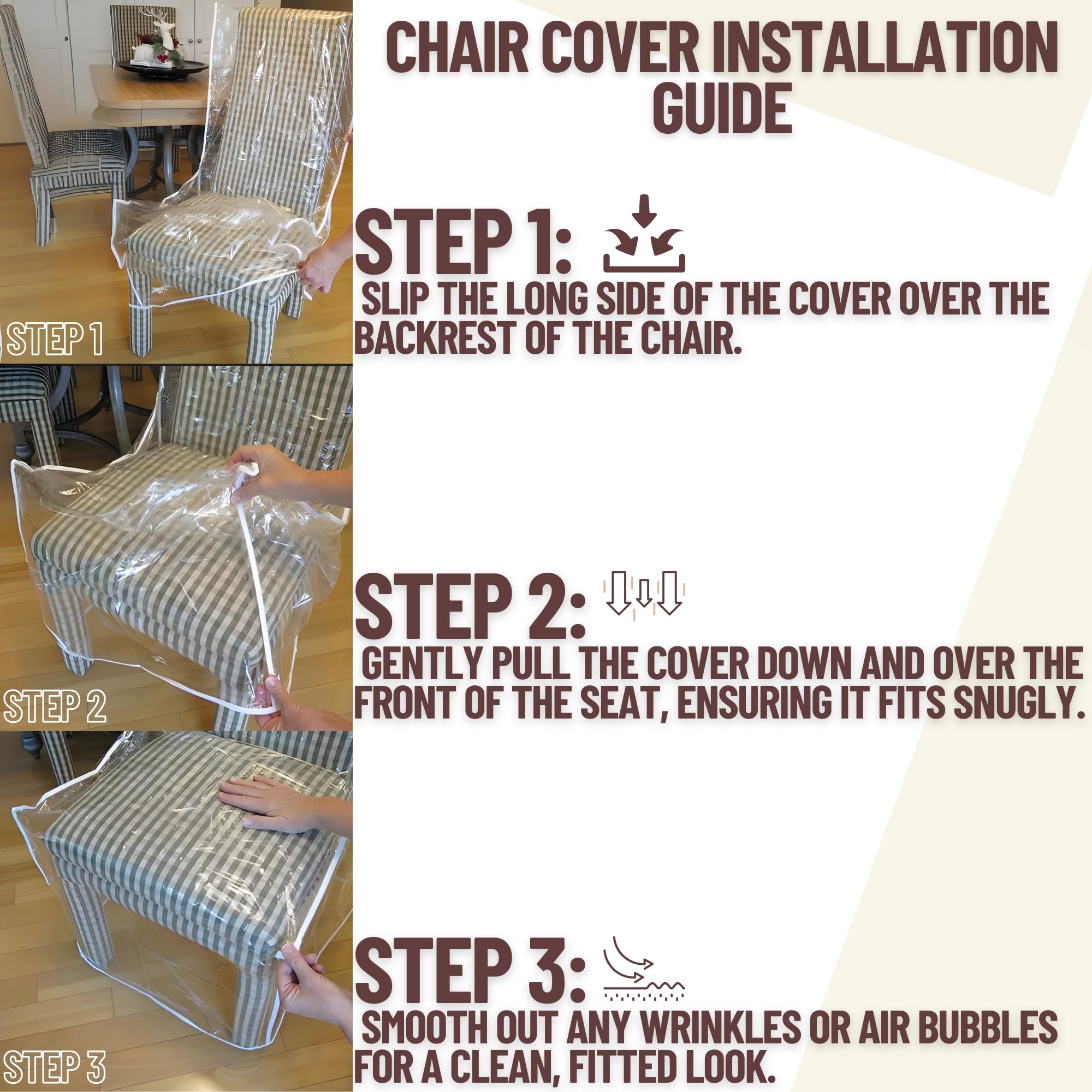 Evelots cover protecting chair during painting to prevent paint damage to upholstery