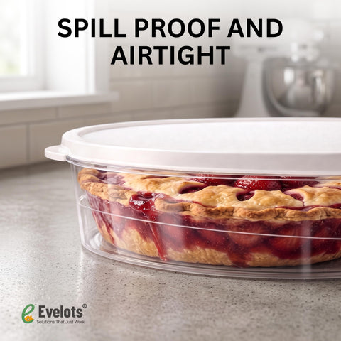 Evelots container next to ruler showing 11-inch capacity for accurate sizing